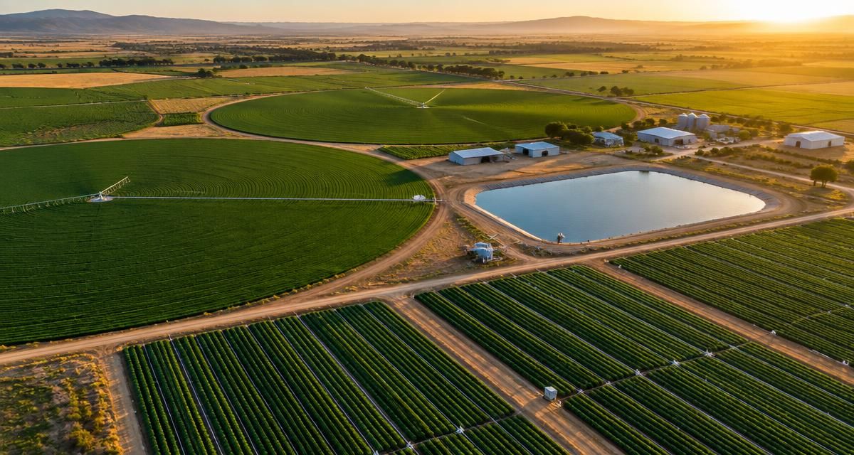 Planificación de tierras agrícolas: sitio, riego y riesgo
