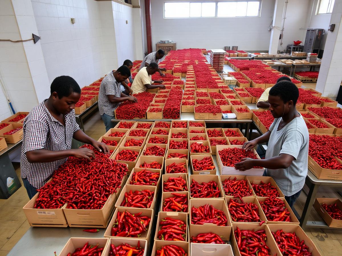 Malawian horticulture packhouse for regional export Malawian horticulture packhouse for regional export