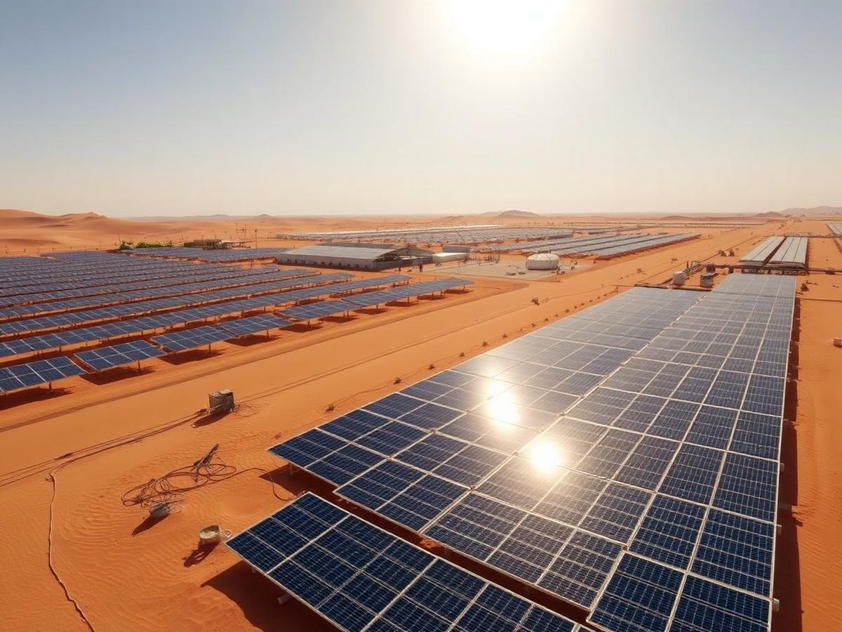 Solar PV field powering Mauritanian greenhouse and desalination Solar PV field powering Mauritanian greenhouse and desalination