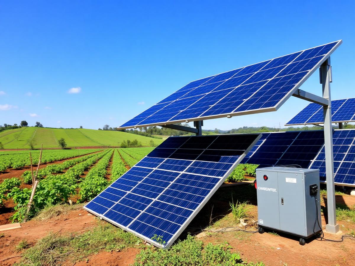 Solar PV array on Rwandan highland greenhouse Solar PV array on Rwandan highland greenhouse