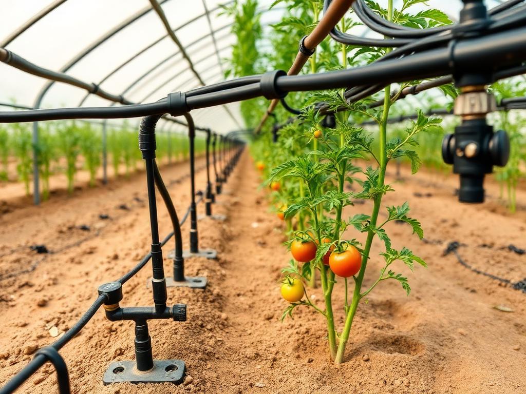 Système de goutte-à-goutte et fertigation dans un sol sableux au Sénégal Système de goutte-à-goutte et fertigation dans un sol sableux au Sénégal