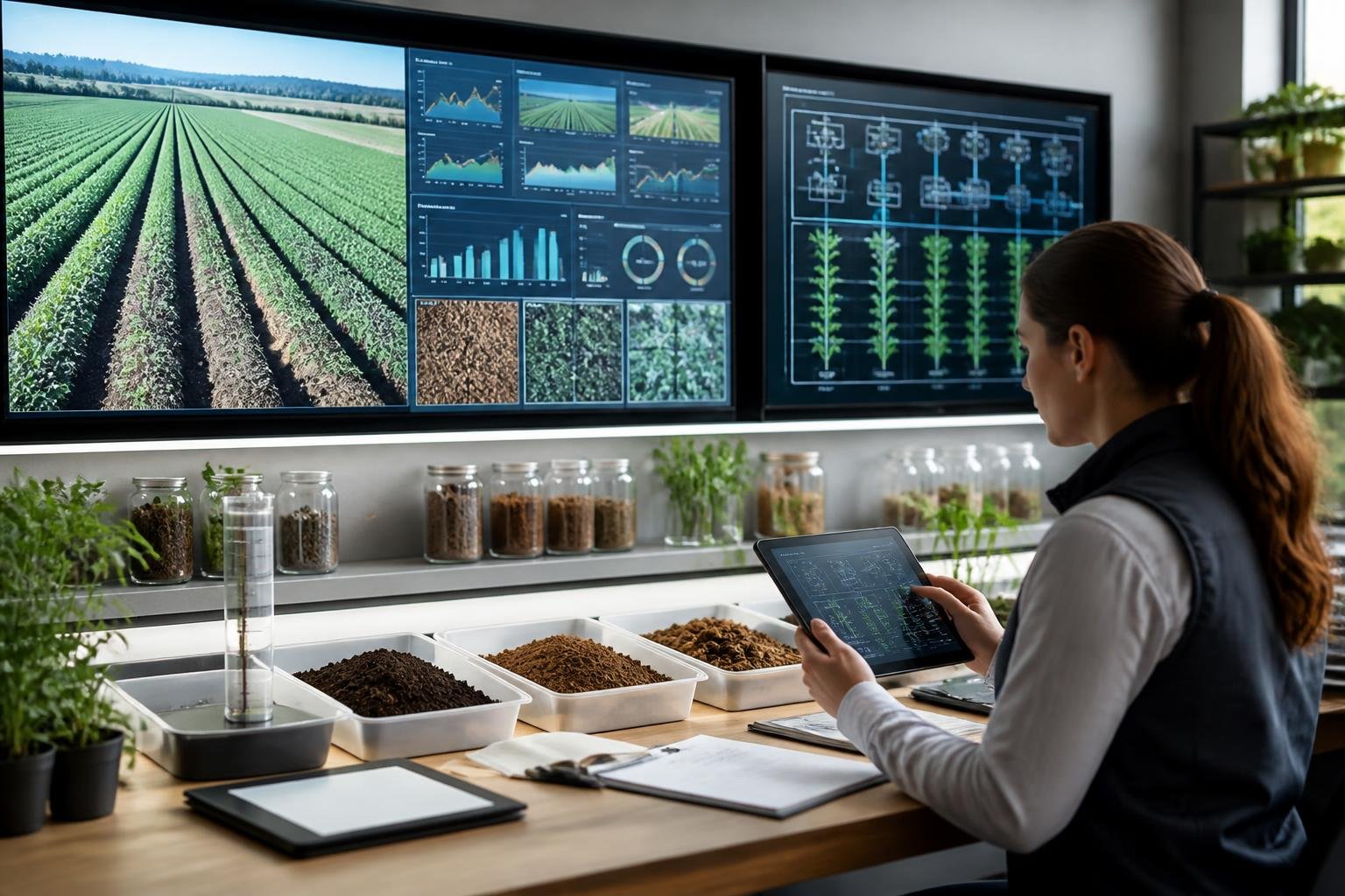 Seed inspection in an agricultural laboratory